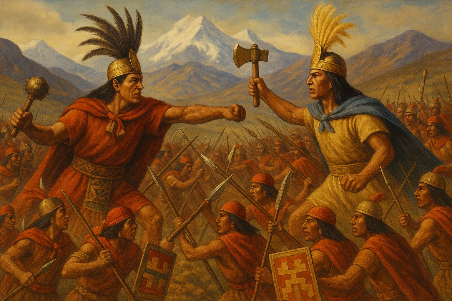 cusco discovery picture atahualpa against huascar